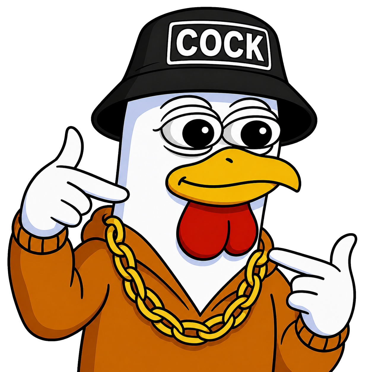 Cock rooster mascot